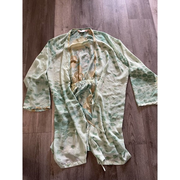 Victoria's Secret Other - VTG Victoria's Secret Kimono Robe Floral Roses Lingerie